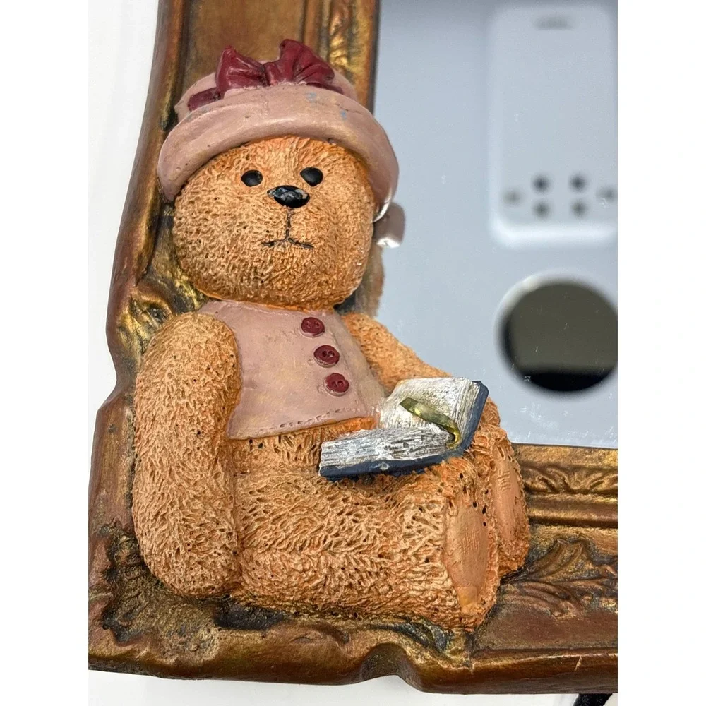 Vintage‎ 1996 Figi Graphics Bear Friends Resin Mirror Tabletop Wall Decor NWT